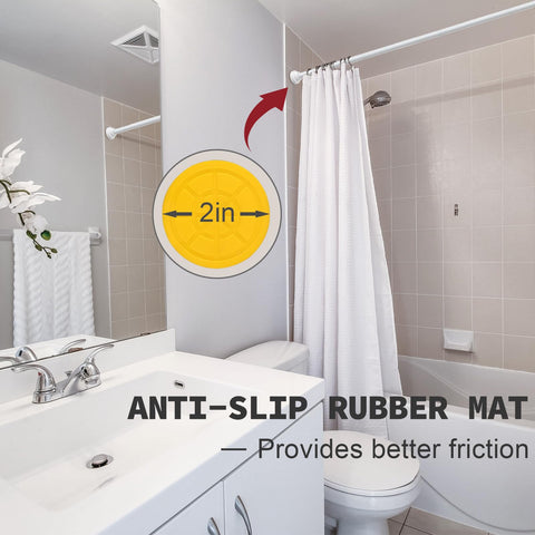 Thestoa anti-rust coating protects the rod in humid spaces