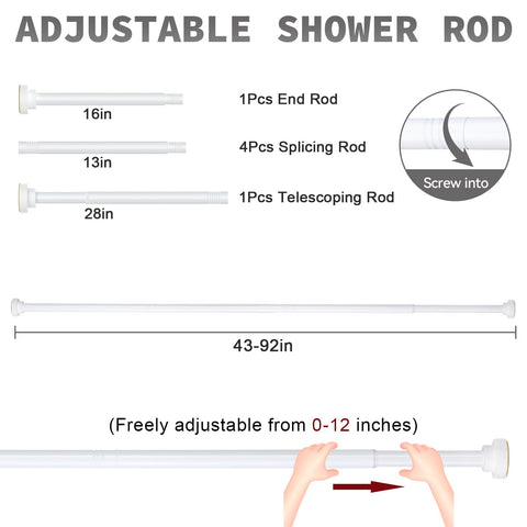 Thestoa multi-purpose rod doubles as a closet and window curtain rod