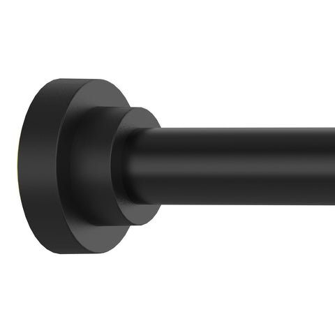 Thestoa shower rod extended from 43 to 92 inches for flexible bathroom fit.