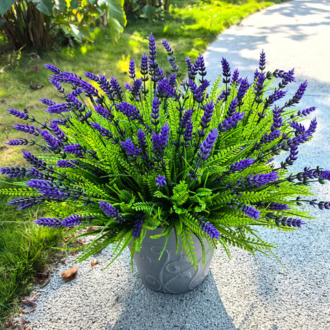 Thinktral large artificial greenery porch bundles simplify DIY arrangements.
