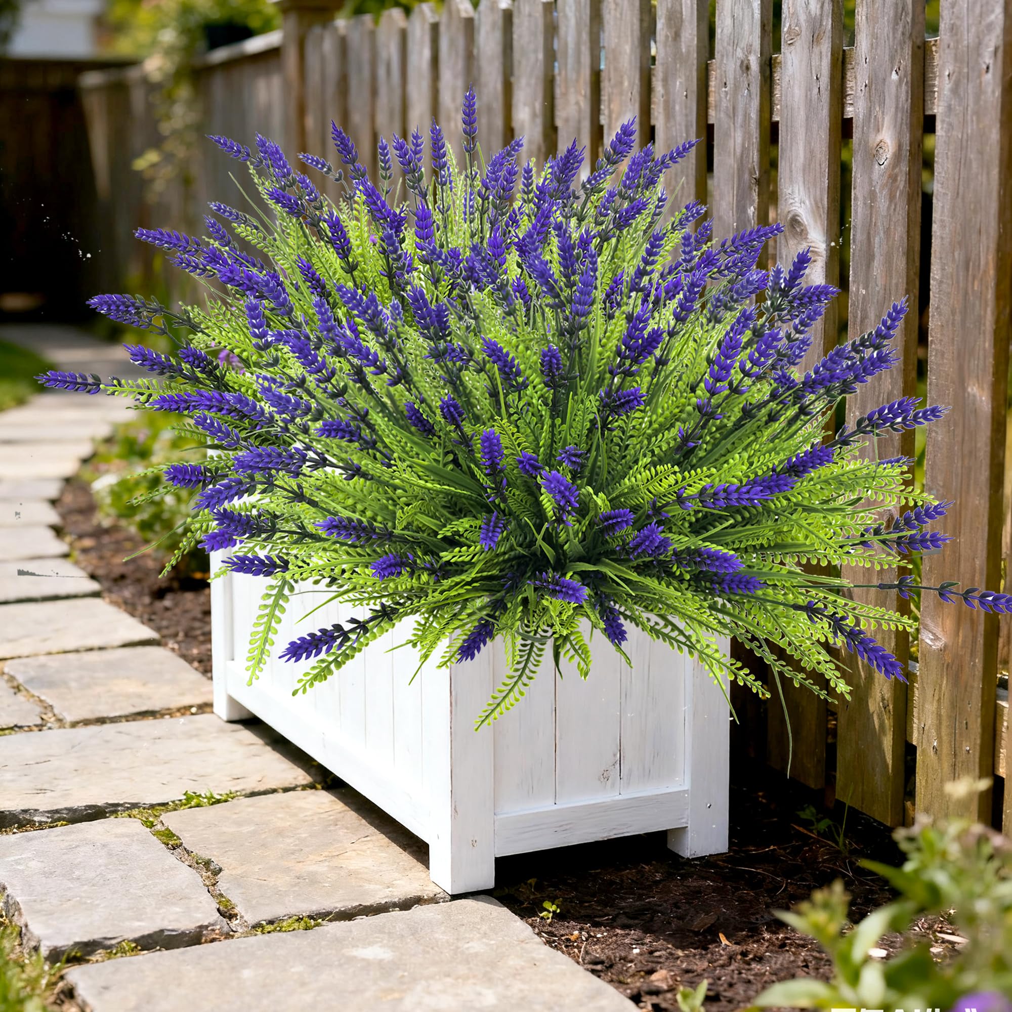 Thinktral UV-resistant lavender flowers no fade stay vibrant outdoors.