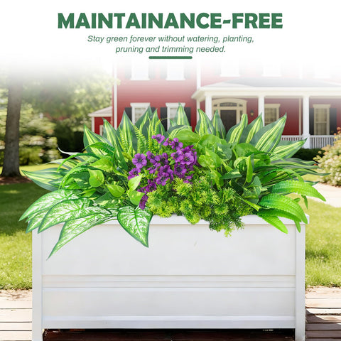 THKFUL artificial plants are UV and waterproof for outdoor décor.