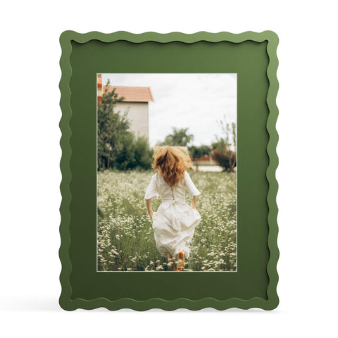 THKRLOF 11x14 frame green front view for a polished home display