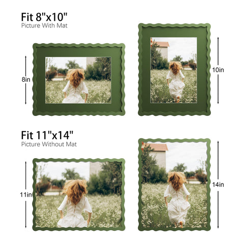 THKRLOF green frame mounted horizontally on wall