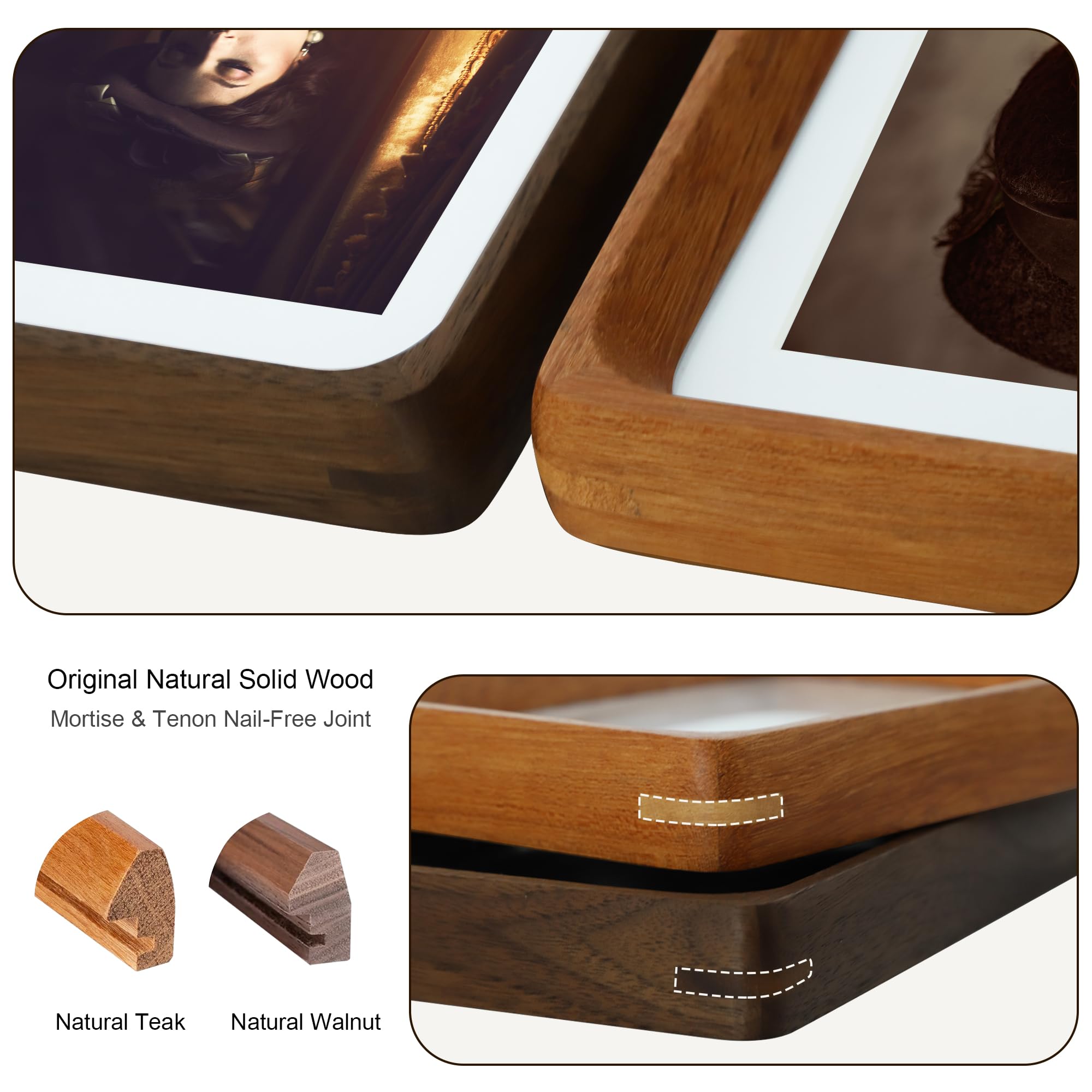 THKRLOF 8x10 frame tabletop-stand ready for desk or shelf.