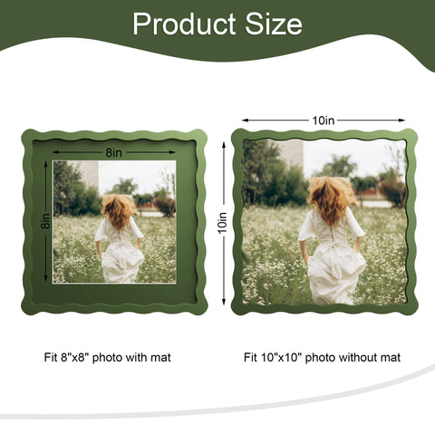 THKRLOF frame with wavy edge adds modern elegance to any room.