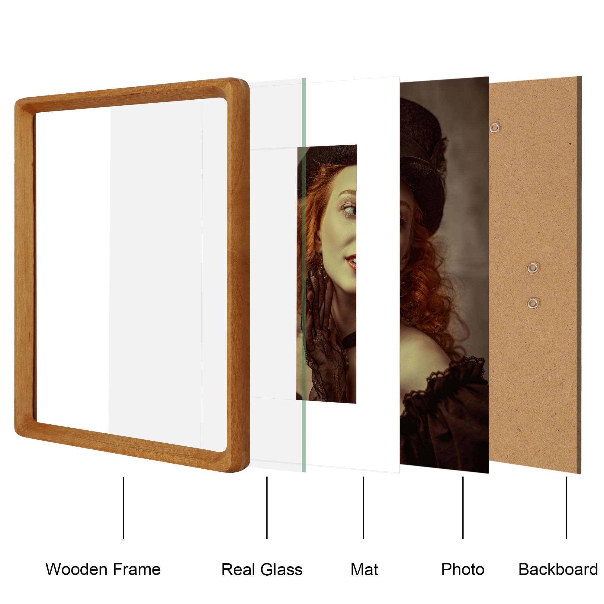 THKRLOF packaged teak frame with corner protectors ensures safe shipping.