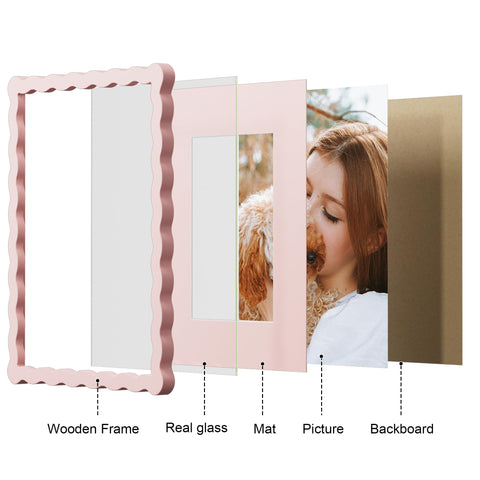 THKRLOF real glass preserves clarity and protects photos.