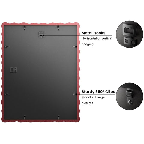 THKRLOF real glass panel provides crystal-clear protection and sharp photo visibility.