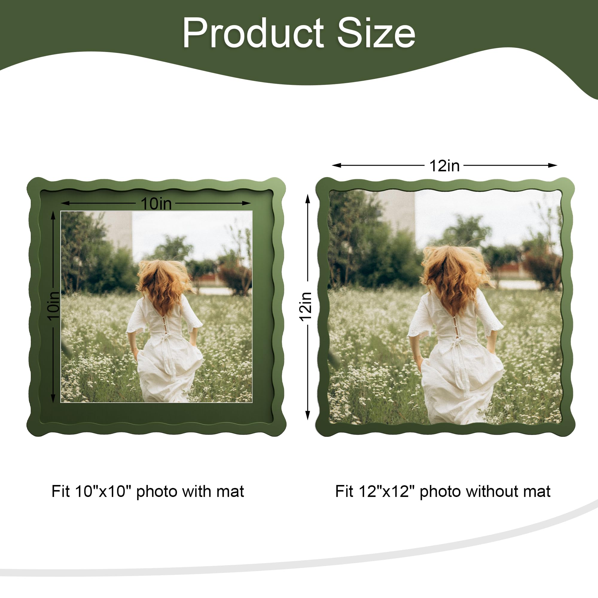 THKRLOF real glass frame delivers clear viewing and elegant presence.