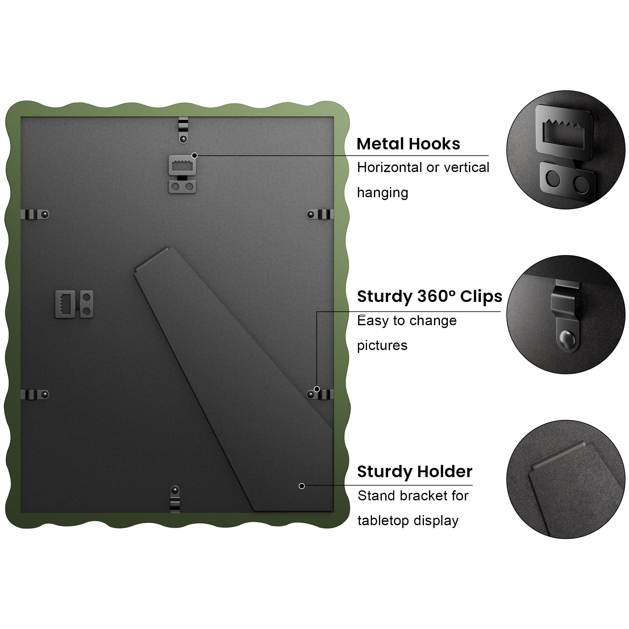 THKRLOF real glass provides clear viewing and sturdy protection.