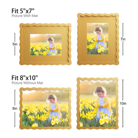 THKRLOF frame with real glass for crystal-clear photo viewing