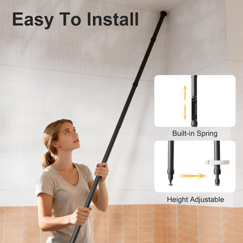 THKVESN hooks give towels and loofahs easy reach.