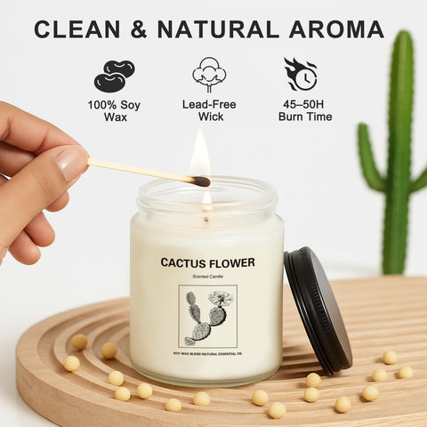 THORNWOLF Fresh Wood candle in glass jar for warm spaces