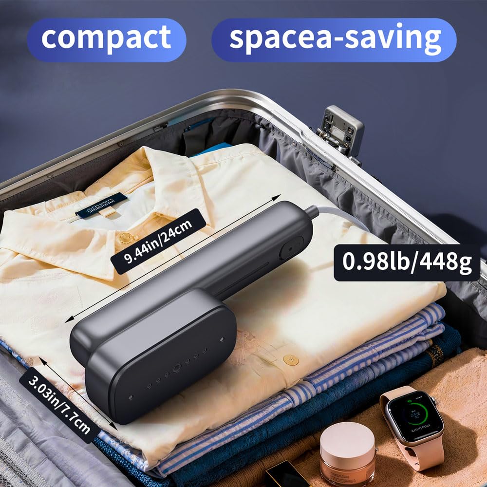 THRILTH portable steamer cord extended for flexible hotel setups