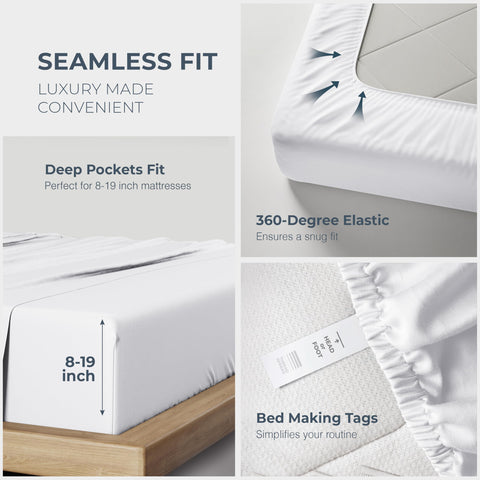 Thread Spread 1500 Series white king bed setup for hotel-like look