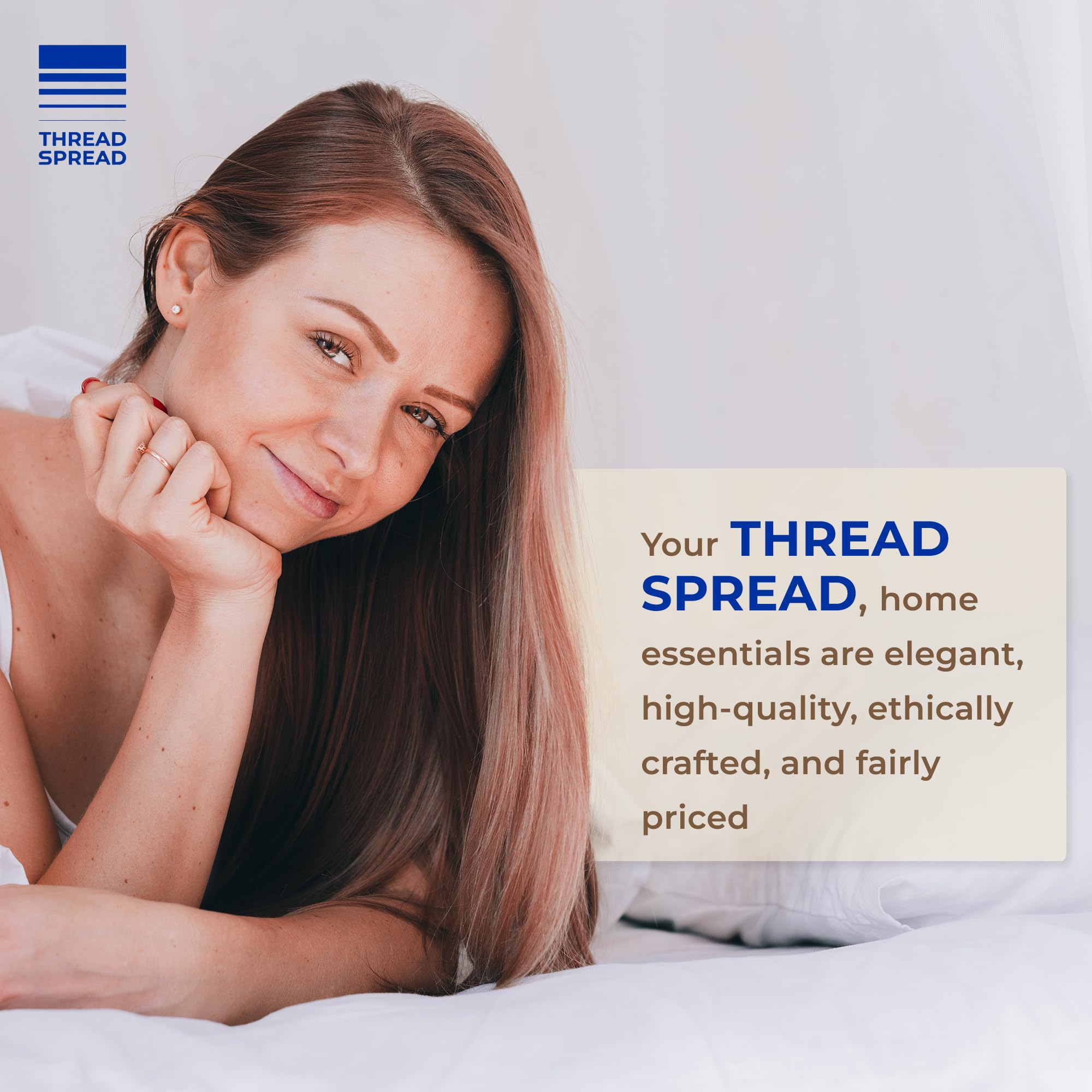 THREAD SPREAD 600 Bliss bedroom setup shows crisp, wrinkle-resistant sheets