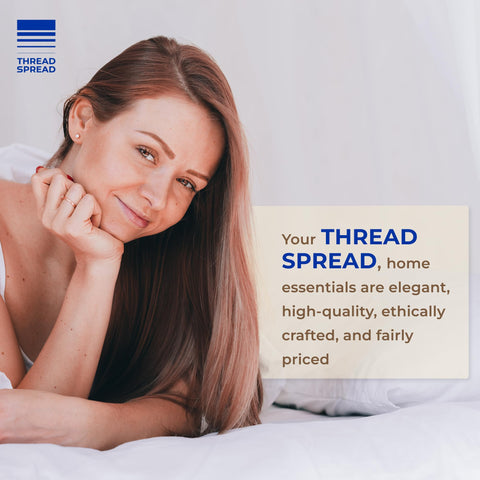 THREAD SPREAD 600 Bliss bedroom setup shows crisp, wrinkle-resistant sheets