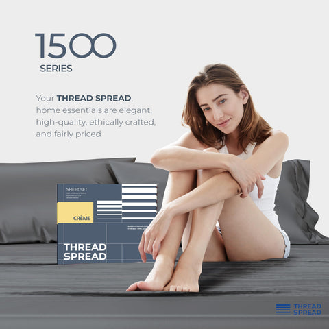 Thread Spread care guide image suggests simple washing for lasting softness.