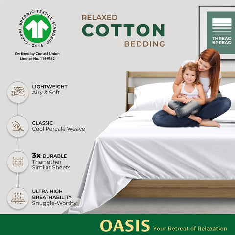 THREAD SPREAD organic cotton close-up highlights breathable fabric for daily use.