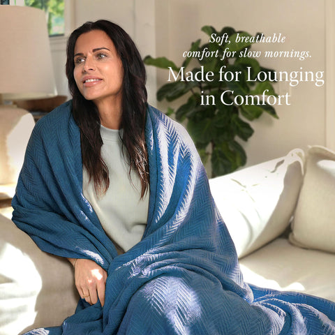 All-season Threadmill blanket in use with breathable fabric for comfort