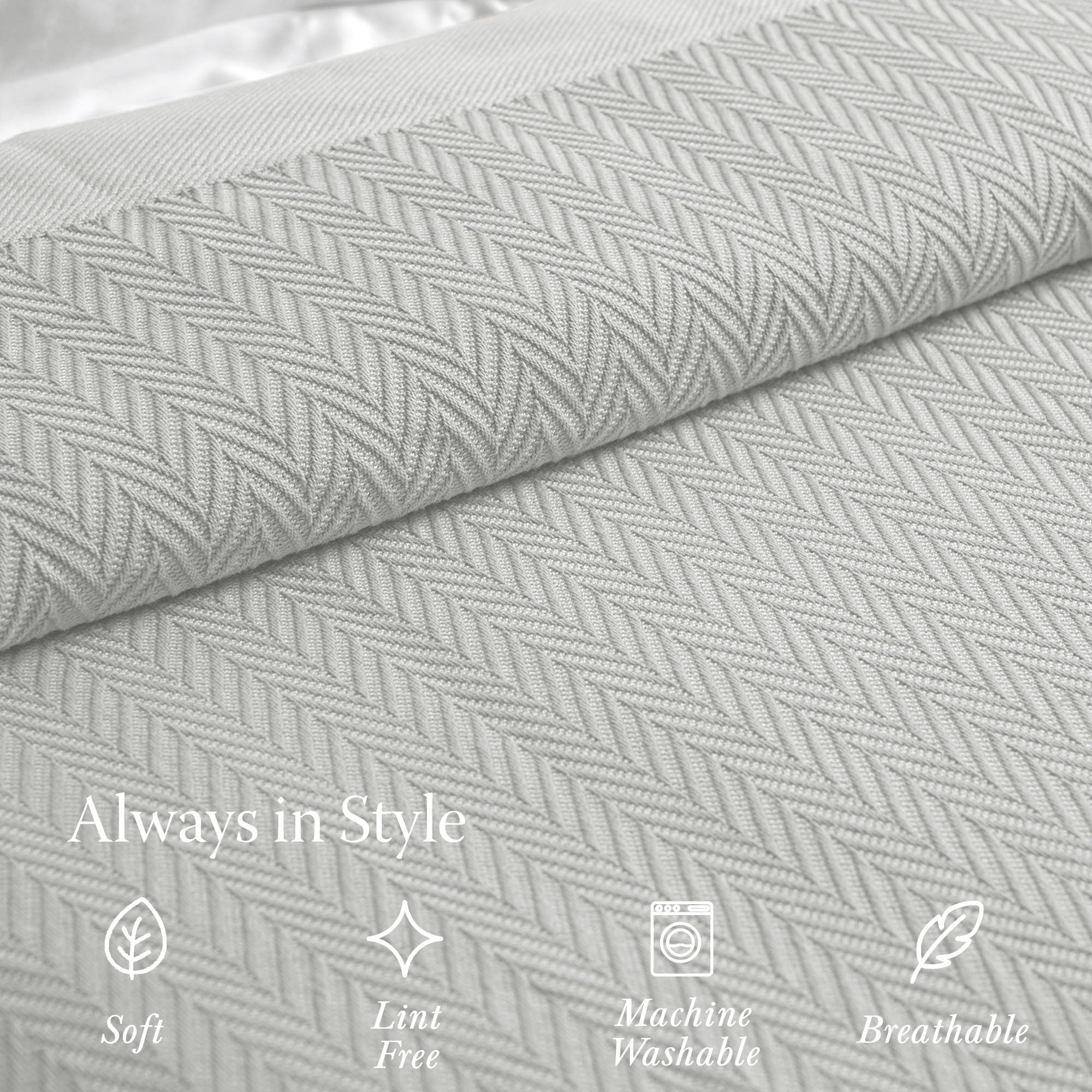 Threadmill luxury blanket folded beside a reading nook for relaxed evenings.