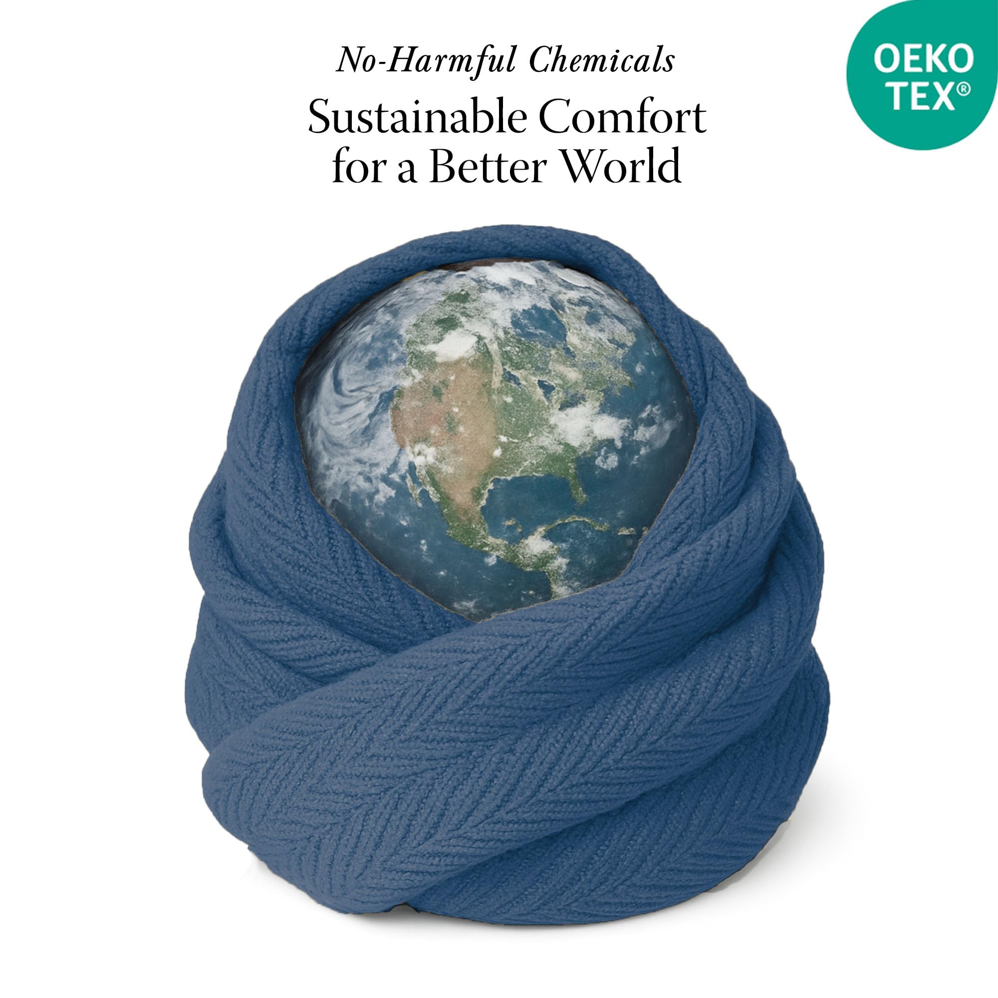 Gift-ready blanket with OEKO-TEX certified safety and satisfaction guarantee