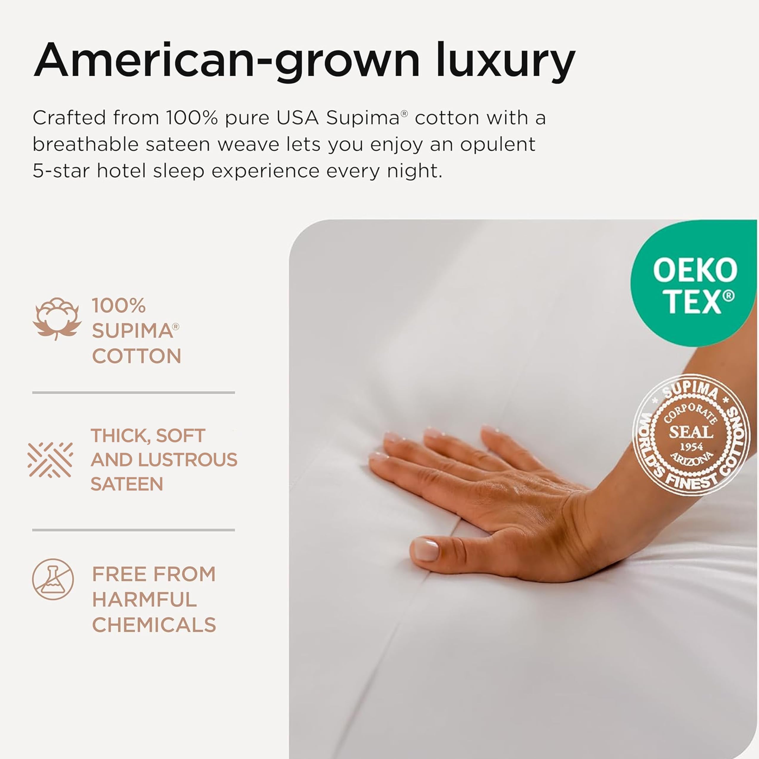 Threadmill king fitted sheet 78x80 with 17 inch pocket for secure fit.