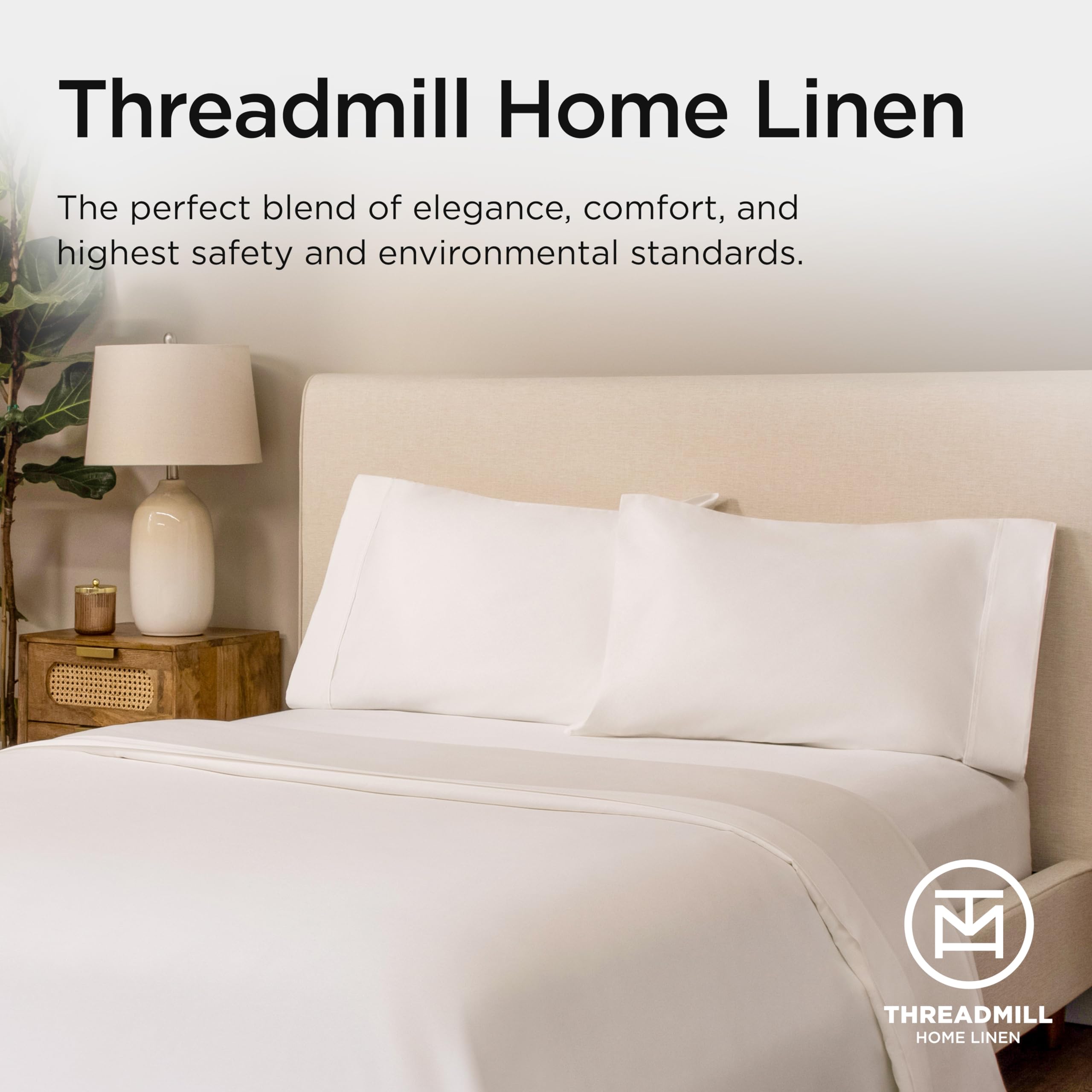 Threadmill packaging in reusable cotton tote emphasizes eco-friendly packaging.
