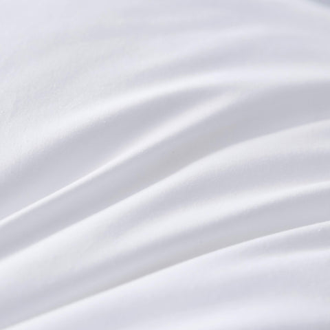 Three Geese cotton cover closeup emphasizes soft, breathable fabric