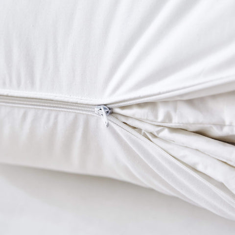Three Geese pillow assembly demo highlights customizable height for neck alignment
