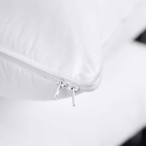 Three Geese pillow side-sleep use demonstrates firm yet gentle support for side sleepers