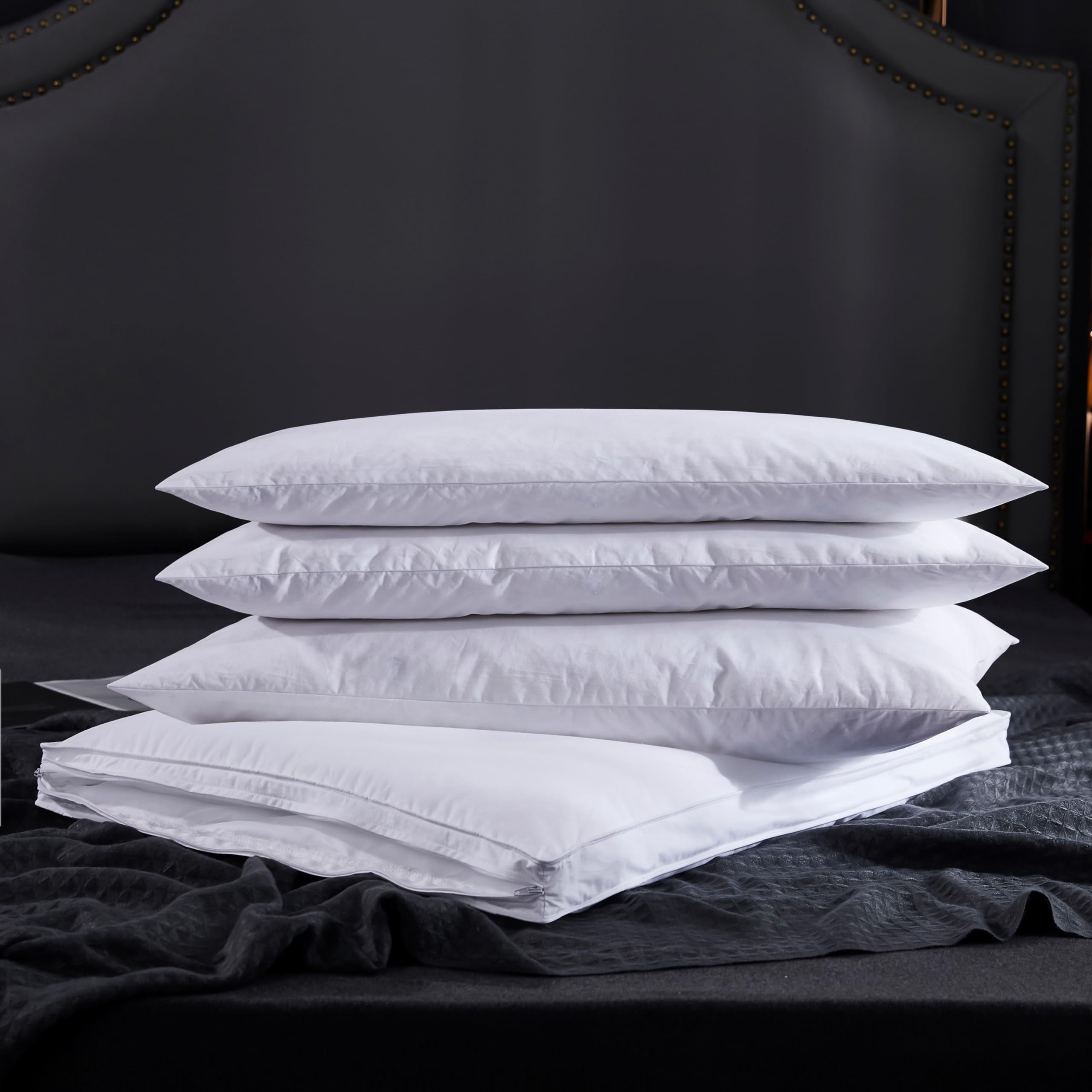 Three Geese zippered pillowcase (20x28) ready for easy insert management.