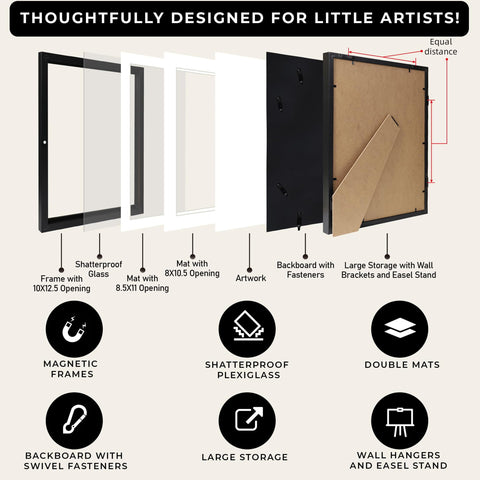 Three Orchids sleek modern design complements any room while keeping art accessible.