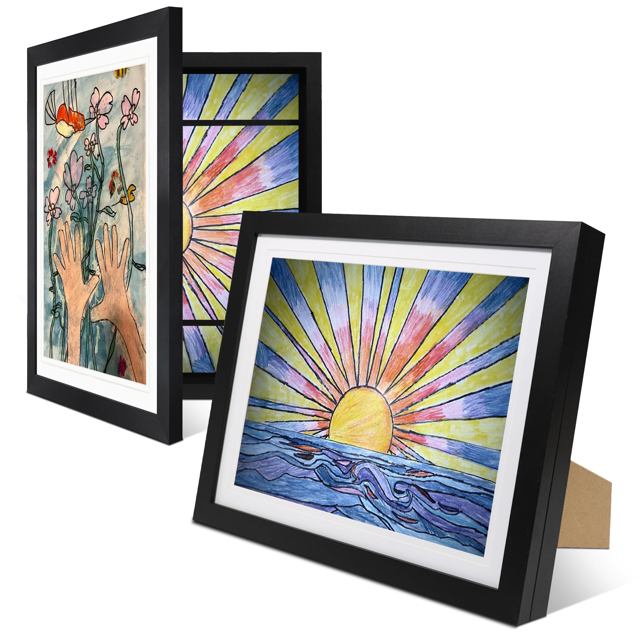 Three Orchids two-pack frame ten-by-twelve-point-five front view shows versatile size fit.