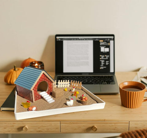 Threeheng zen garden tools rake and tweezers for creative sand design