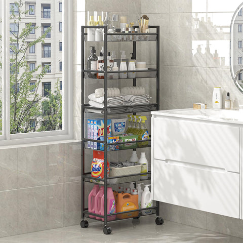 ThreeHio 6-Tier Slim Cart kitchen use for spices.