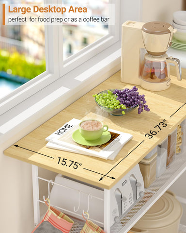 ThreeHio kitchen island leveling feet stabilize on uneven floors.