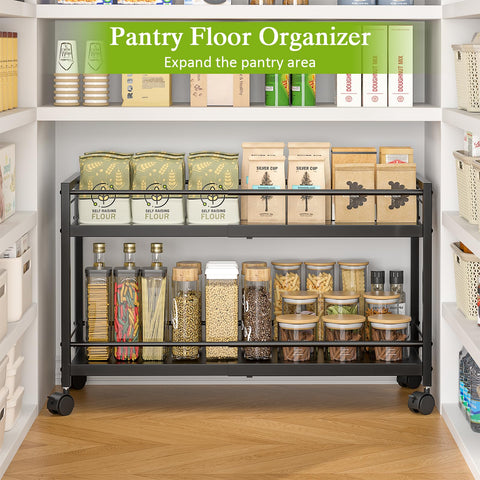 ThreeHio kitchen organization cart helps keep everyday essentials accessible and tidy.