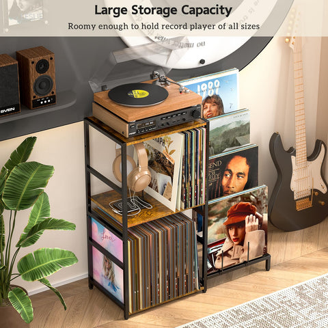 ThreeHio multifunction storage shelf holds audio gear and collectibles