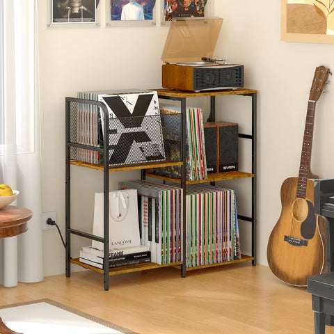ThreeHio record player stand easy assembly with clear instructions.