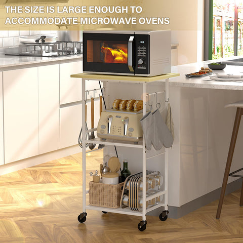 ThreeHio rolling kitchen cart proves multipurpose usage for coffee bars and offices.