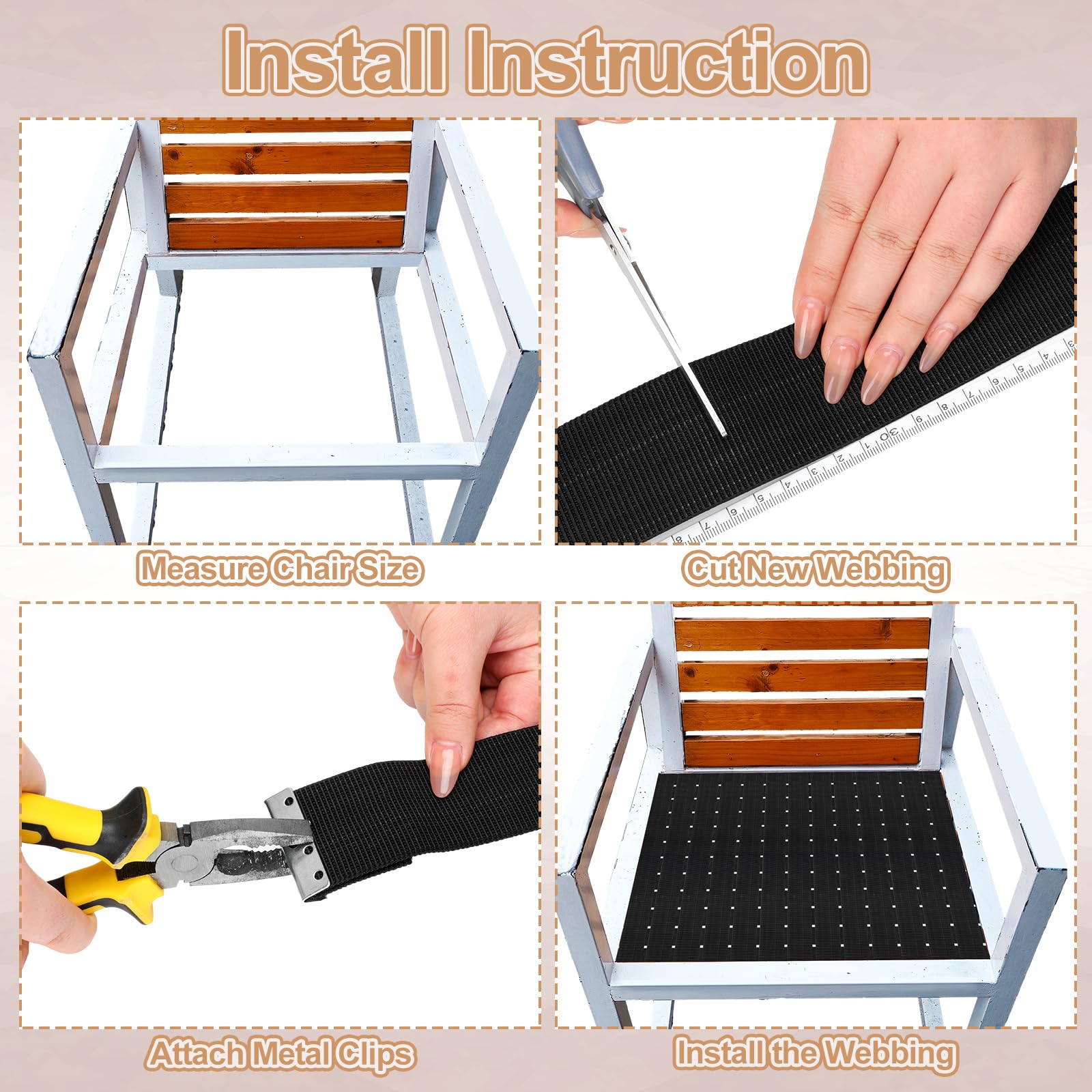 Threehoney DIY installation guide demonstrates easy, tool-free setup.