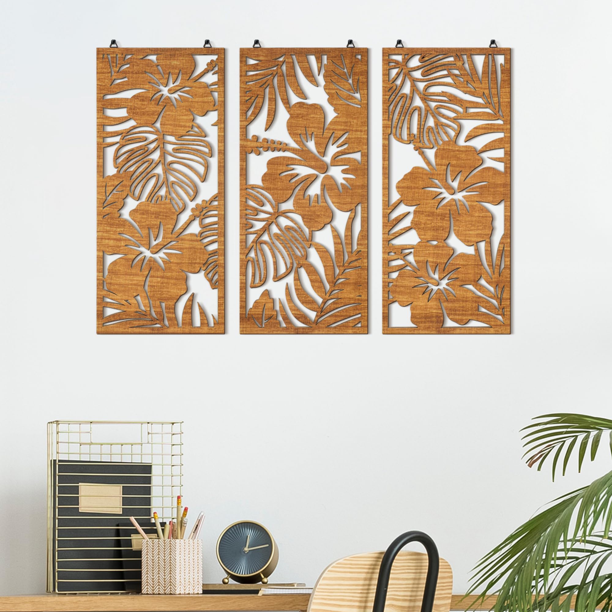 Threehoney tropical wall decor versatile for bedroom kitchen and office