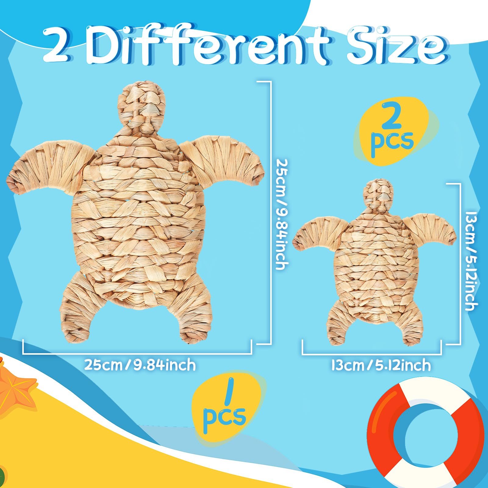 Threehoney turtle wall decor small pieces fit on a shelf