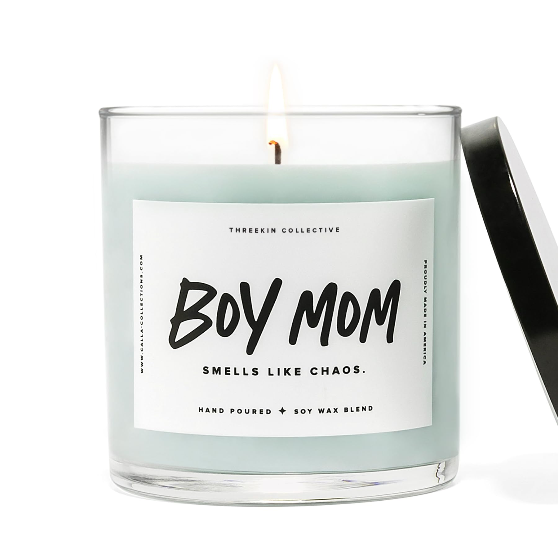 ThreeKin Smells Like Chaos label adds playful charm to gifting.