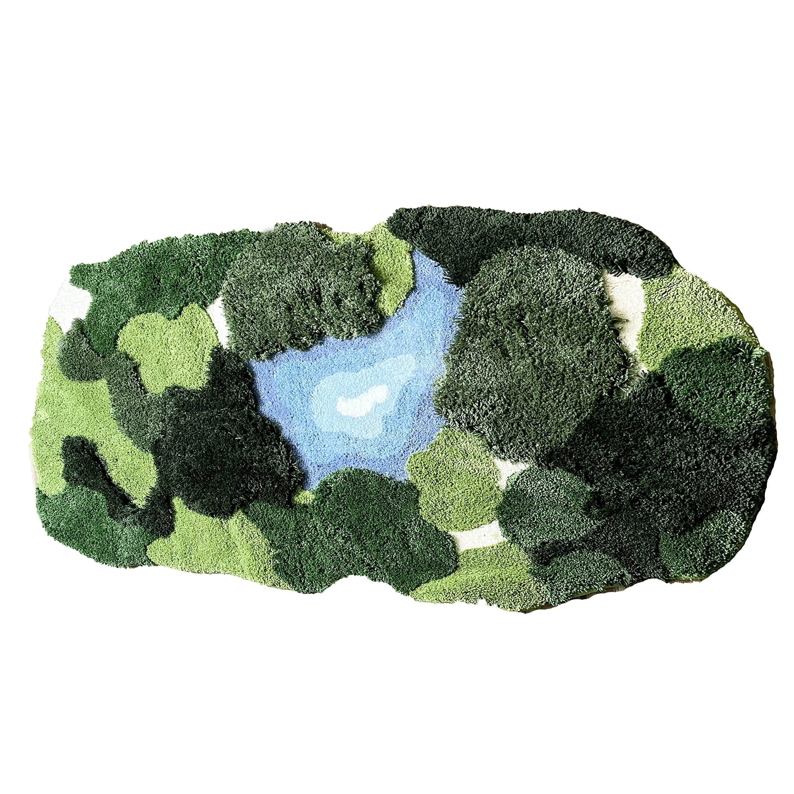 THRILRUG 3D moss design adds warm, soft ambiance to your living space.