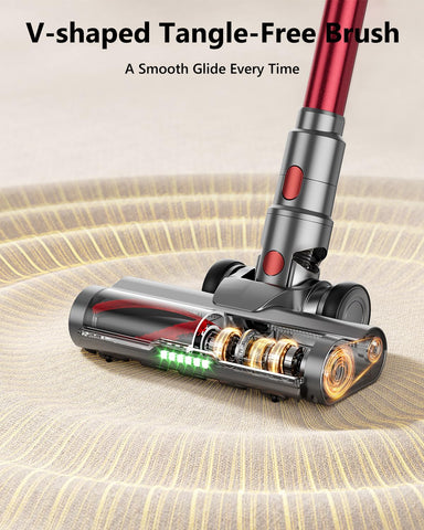 Thryveo HyperVac X10 green light dust detection highlights hidden dirt