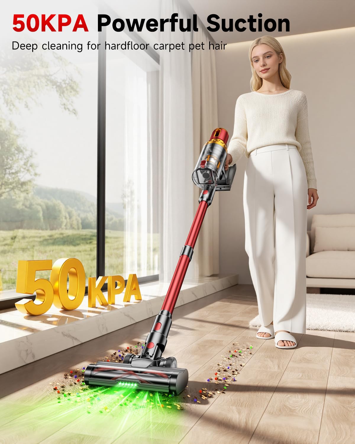 Thryveo HyperVac X10 runtime modes displayed for optimized cleaning sessions