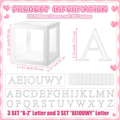 Thyle 99-letter set on boxes provides customizable messaging.